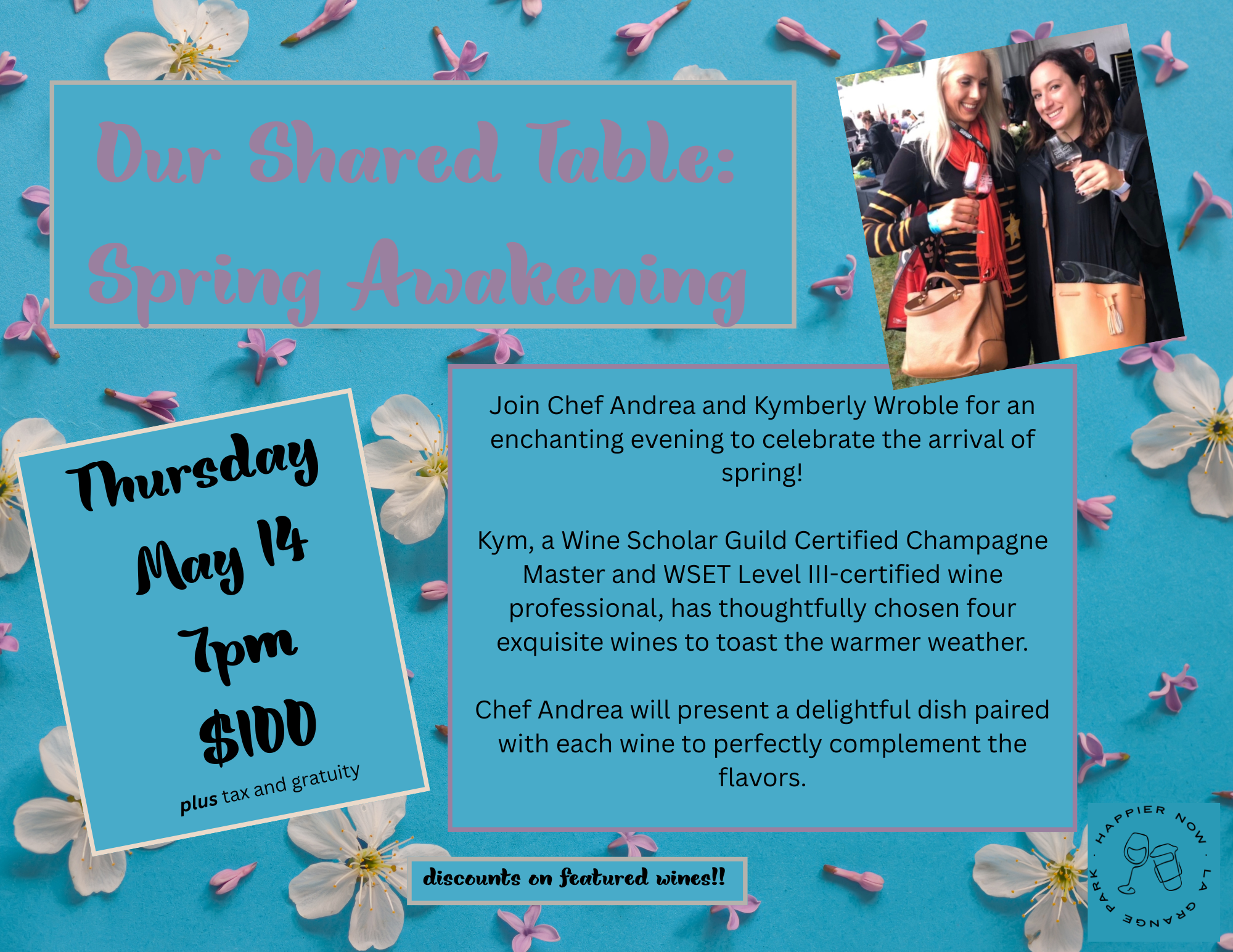 Our Shared Table: Spring Awakening Wine Dinner 5/14/2026
