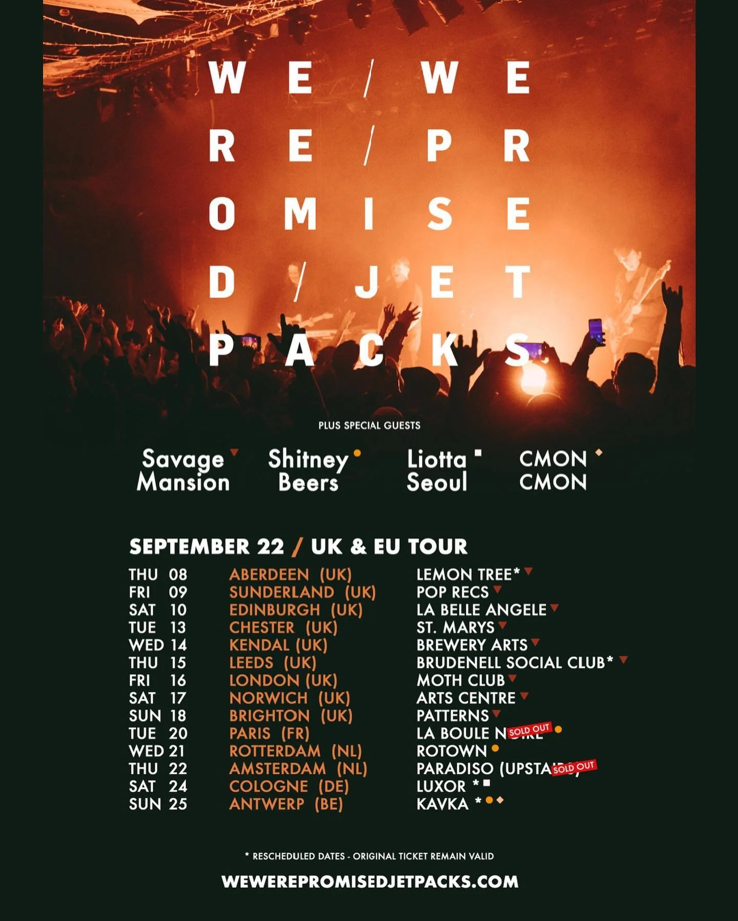We Were Promised Jetpacks La Belle Angele, Edinburgh. — HIVE