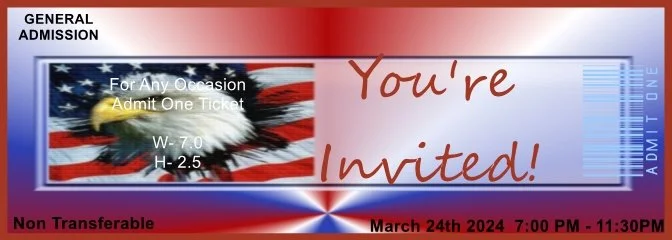 American Eagle Admit One Ticket