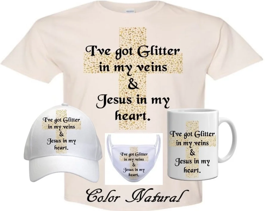 Glitter Cross (Digital Image)