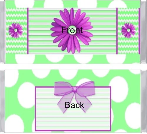 713. Green Stripe Flower