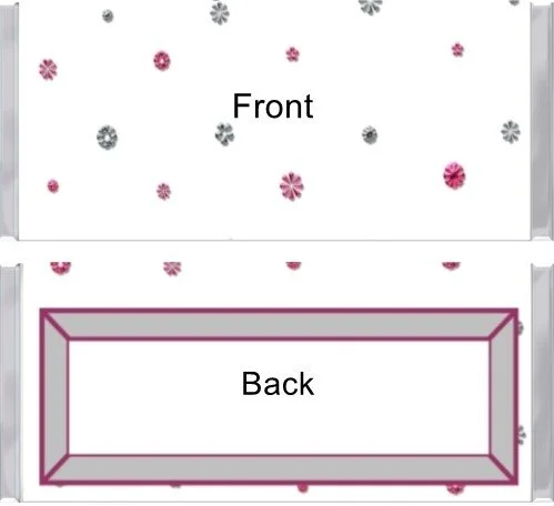 702. Pink & Silver Flowers