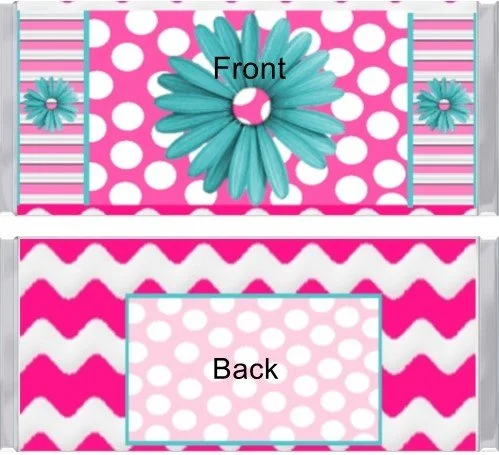 697. Pink Stripe Flower