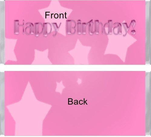 642. B-day Stars Pink