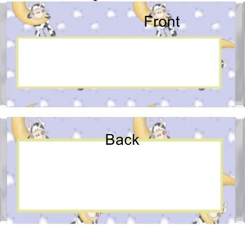 436. Cow on Moon Blue