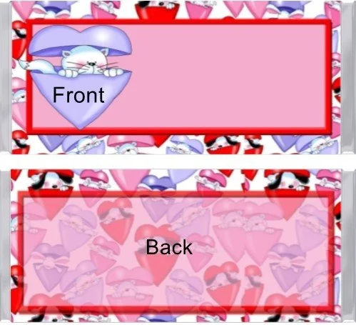 357. Valentine Animals Purple