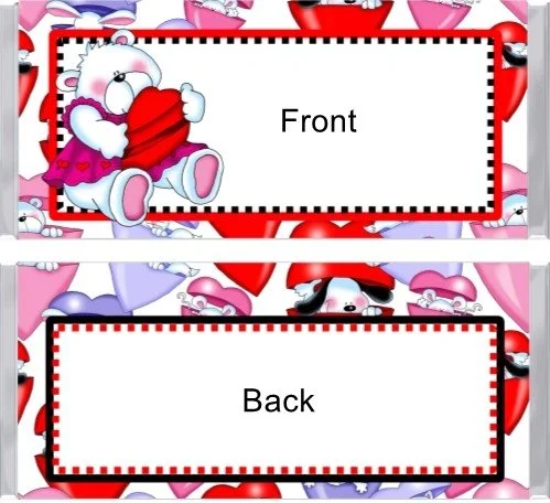 356. Valentine Bear & Hearts