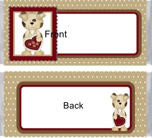 348. Valentine Dog White