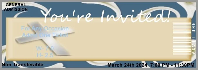 Cross & Lily 1 Admit One Ticket