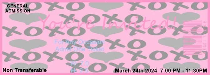 xoxoxogirl3 Admit One Ticket