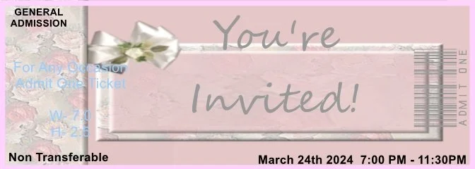 Our Day Admit One Ticket