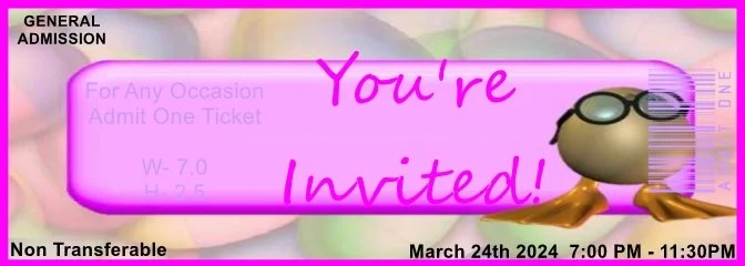 Baby Egg Head Admit One Ticket