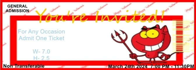 Devil Made Me Admit One Ticket