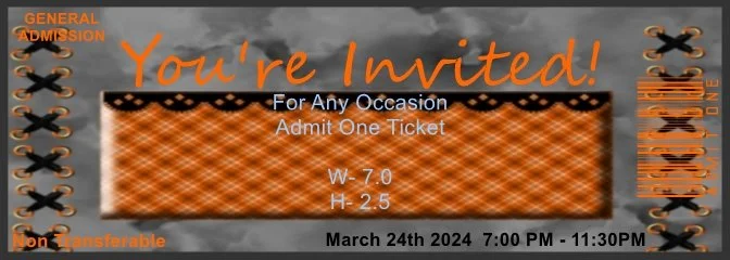 Halloween Fun Admit One Ticket