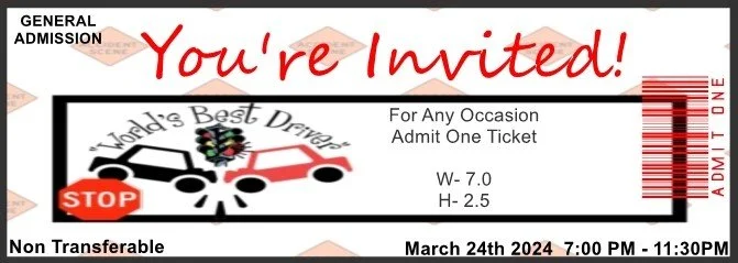 Driving School Admit One Ticket