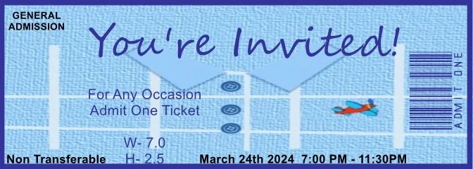 Baby Boy Dress-up Admit One Ticket