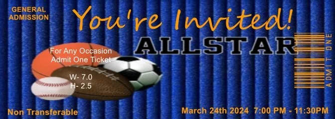 All Star Admit One Ticket