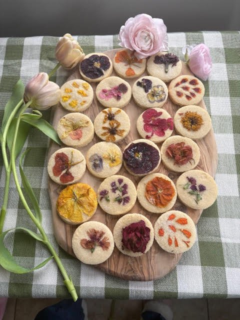 Edible Flower Cookies