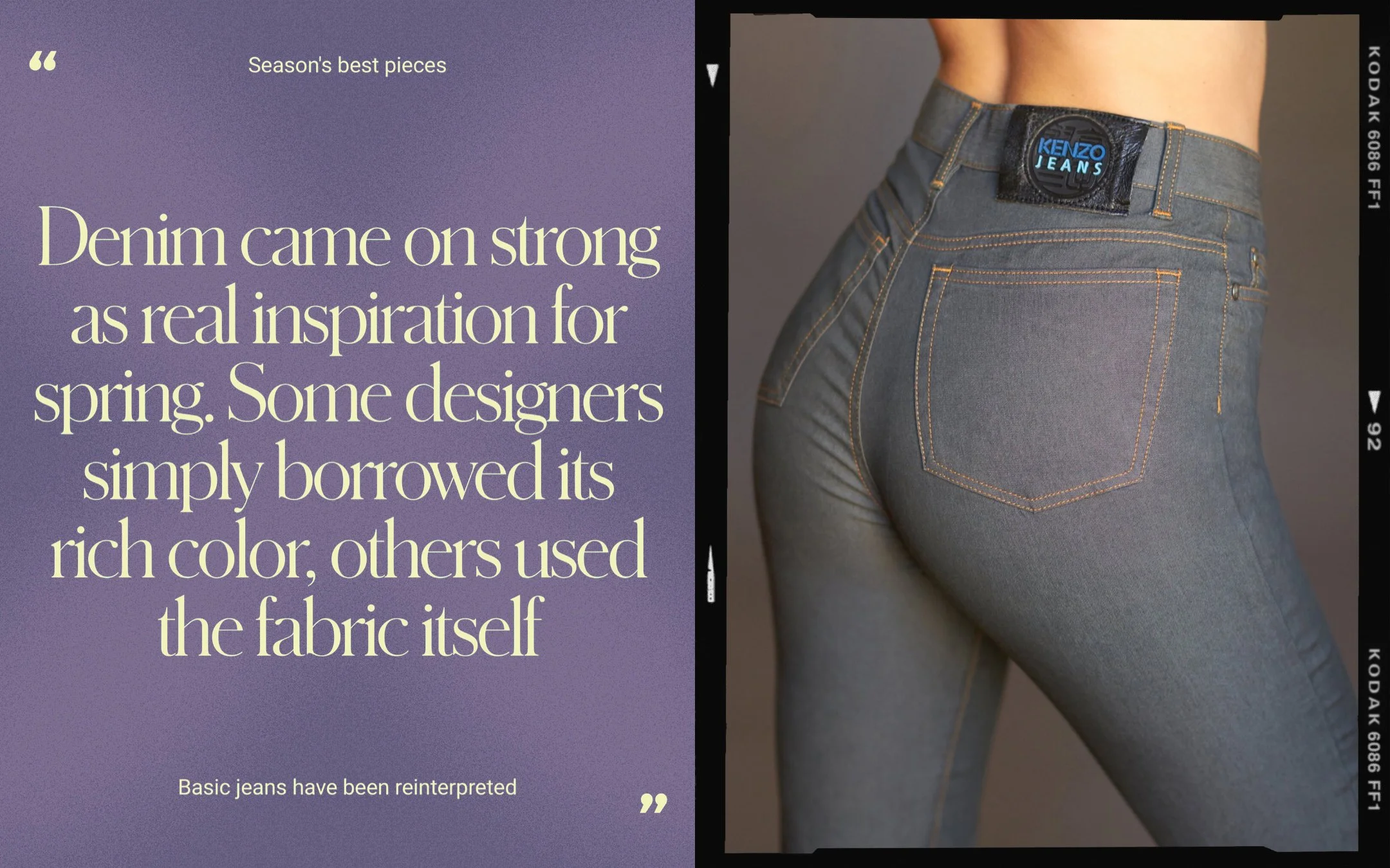 Kenzo Jeans - Vintage Editorial