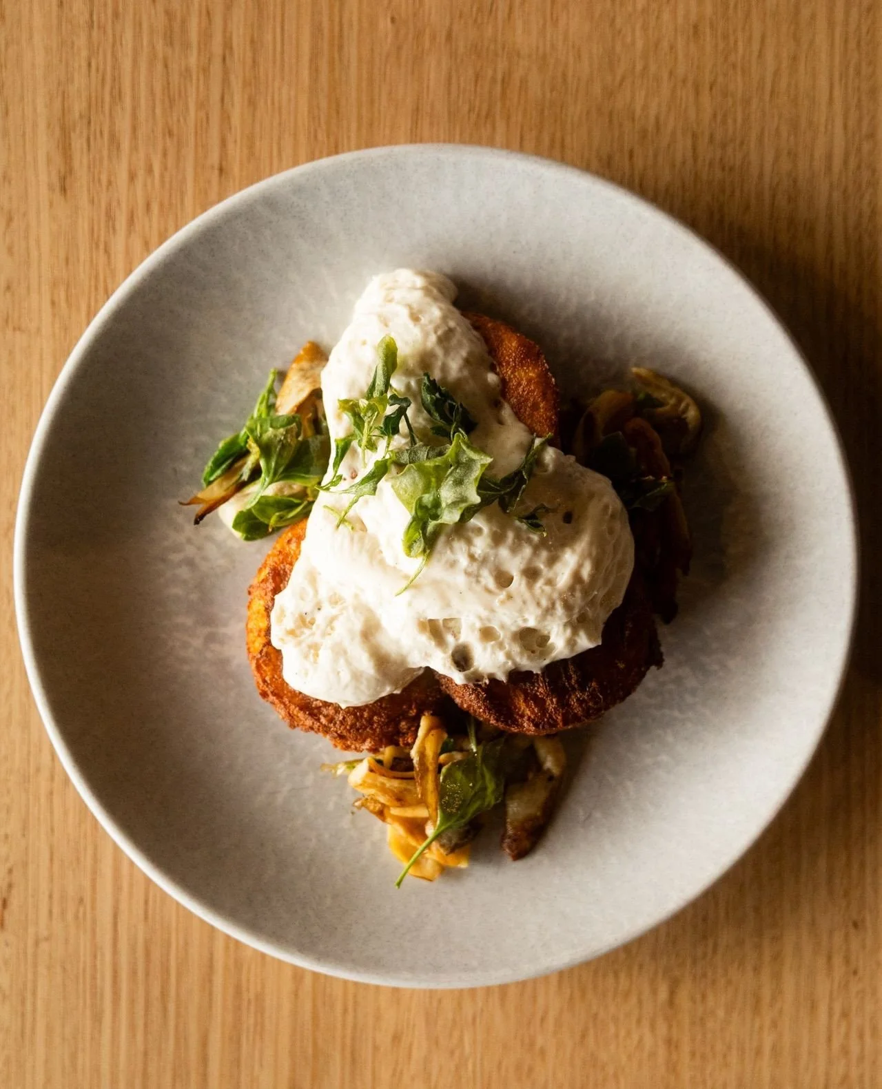 Meet our Roman Gnocchi! ⁠
⁠
Soft, golden gnocchi folded through buttery saut&eacute;ed mushrooms, finished in a silky pepperberry cream and topped with crisp saltbush for the perfect savoury crunch.⁠
⁠
Earthy, peppery and creamy.⁠
⁠
Part of our new A