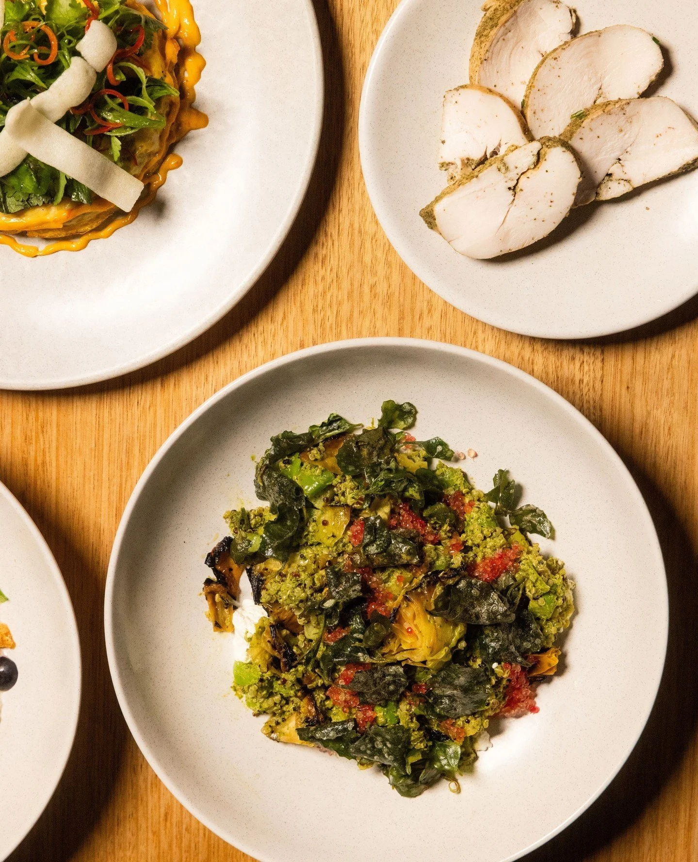 Weekend plans sorted 🌿⁠
⁠⁠
Our spring menu is on the pass, packed with fresh flavours, house-baked bread, and native ingredients.⁠
⁠⁠
Plus, all season long, $1 from every Roo Sausage Muffin goes straight to Deadly Connections to help back their incr