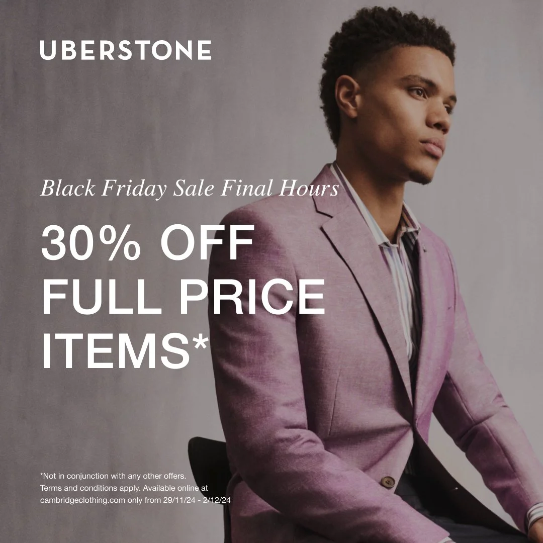 Our Black Friday sale ends tonight. Get 30% off Full Price items* available at cambridgeclothing.com only.⁠
⁠
Hurry, link in bio.⁠
⁠
⁠
#mensfashion #menswear #style #mensstyle