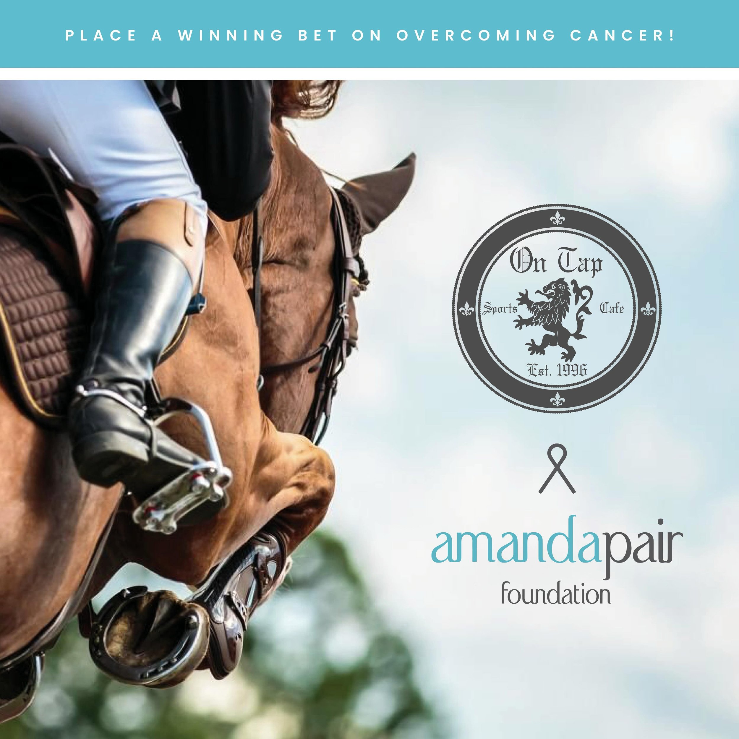 Join us for a Derby Party at On Tap benefitting the Amanda Pair Foundation!

Come enjoy food and drinks Saturday, May 4 from 2-7pm in the bourbon room, featuring your choice of a bourbon or wine tasting from 2:30-4:30pm. 

Adult tickets for food and 