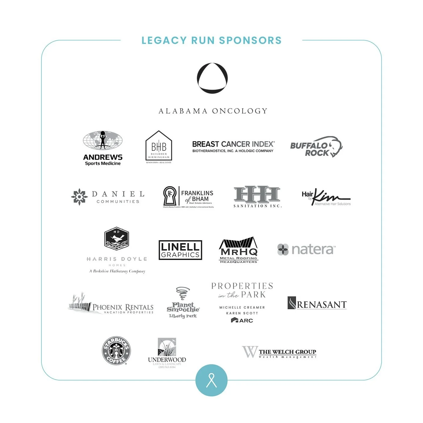 In addition to all our participants, we have generous sponsors who help make our events possible as we work to overcome cancer through community. Thank you for your generous sponsorship and investment in our mission to care for families, fund researc