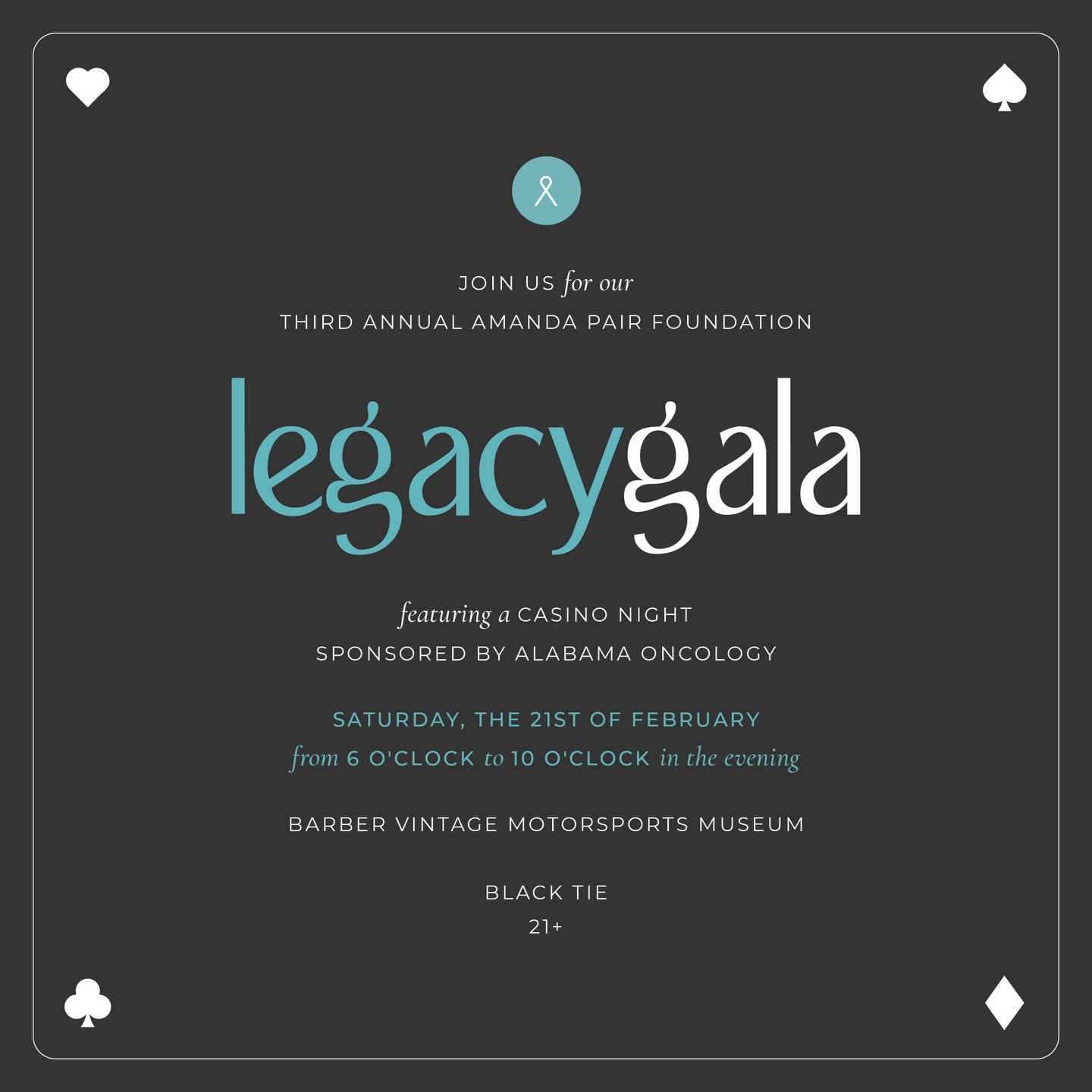 Mark your calendar for an evening of celebration and impact at our 2026 Legacy Gala!

Save the Date
February 21, 2026

Tickets go live on Monday. We can&rsquo;t wait to see you there!