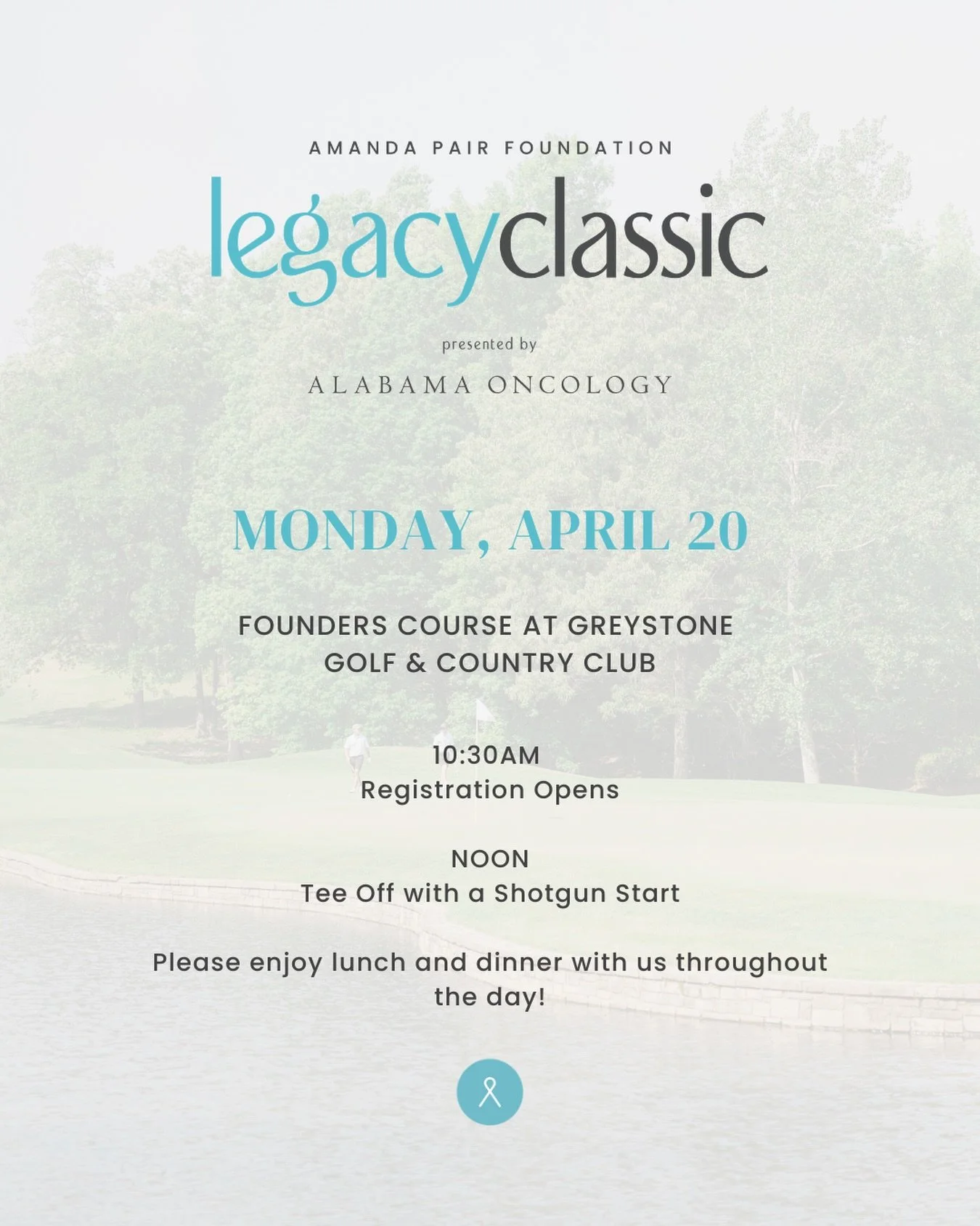 We look forward to seeing you tomorrow at our 4th Annual Legacy Classic! Registration opens at 10:30 and we tee off with a shotgun start at noon. Great golf, great company, and a day that makes a difference. 🩵

#legacyclassic #overcomingcancer