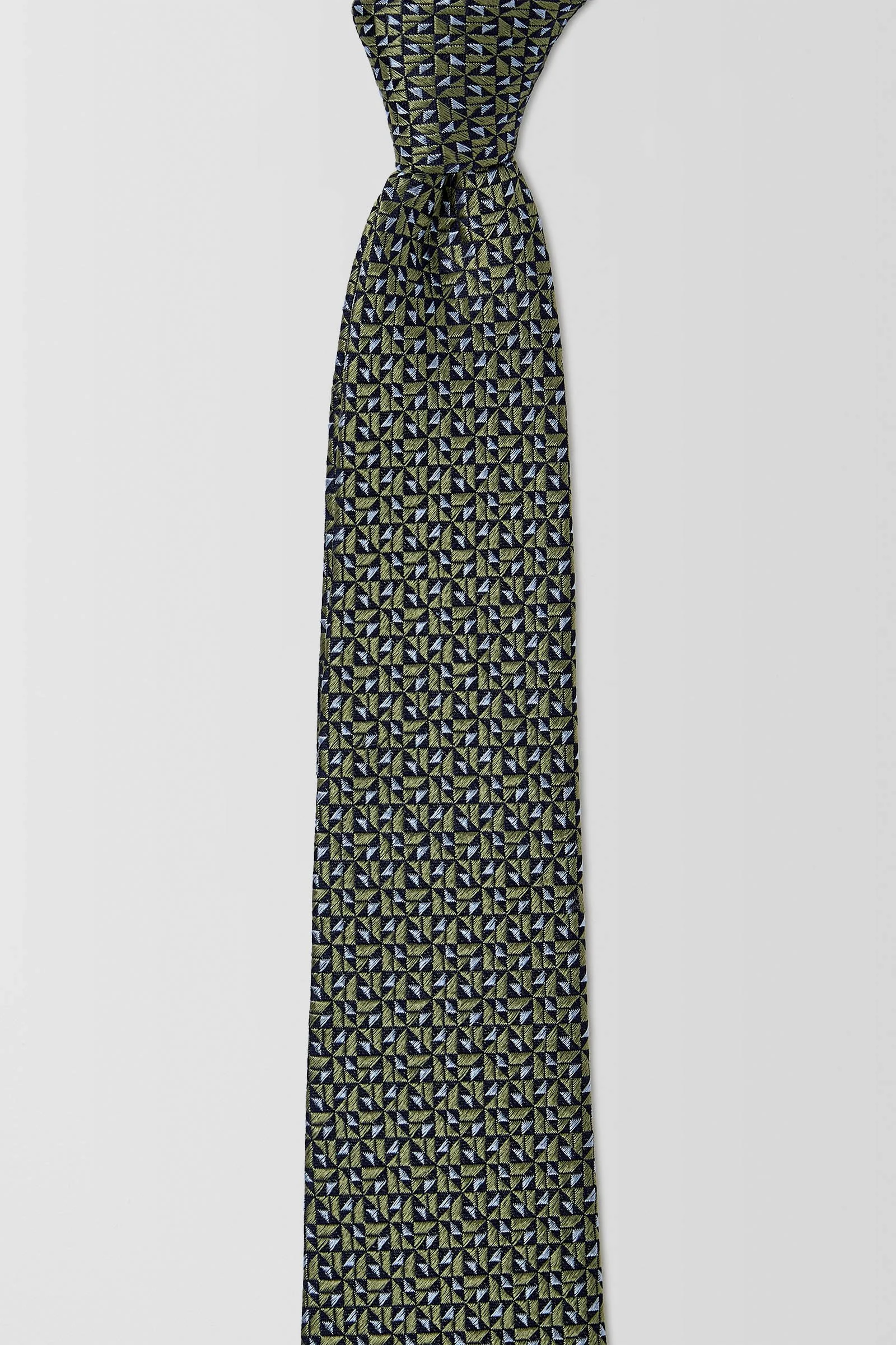  Triangle Geo 6.5cm Tie  
PGAW000001 Olive