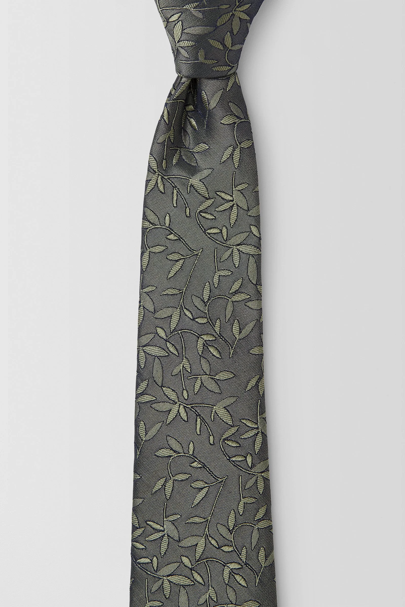  Leaves 6.5CM Tie  
Olive | PGAV100001