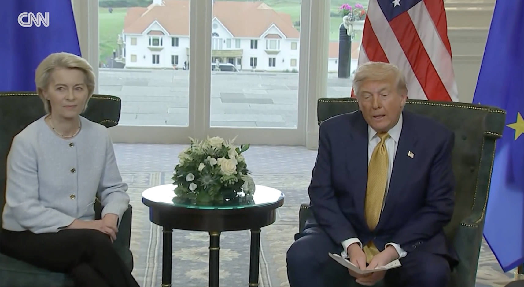 Watch Trump announce framework for a trade deal with EU