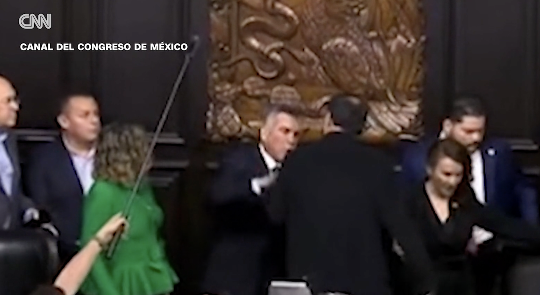 Session leads to brawl between lawmakers in Mexico
