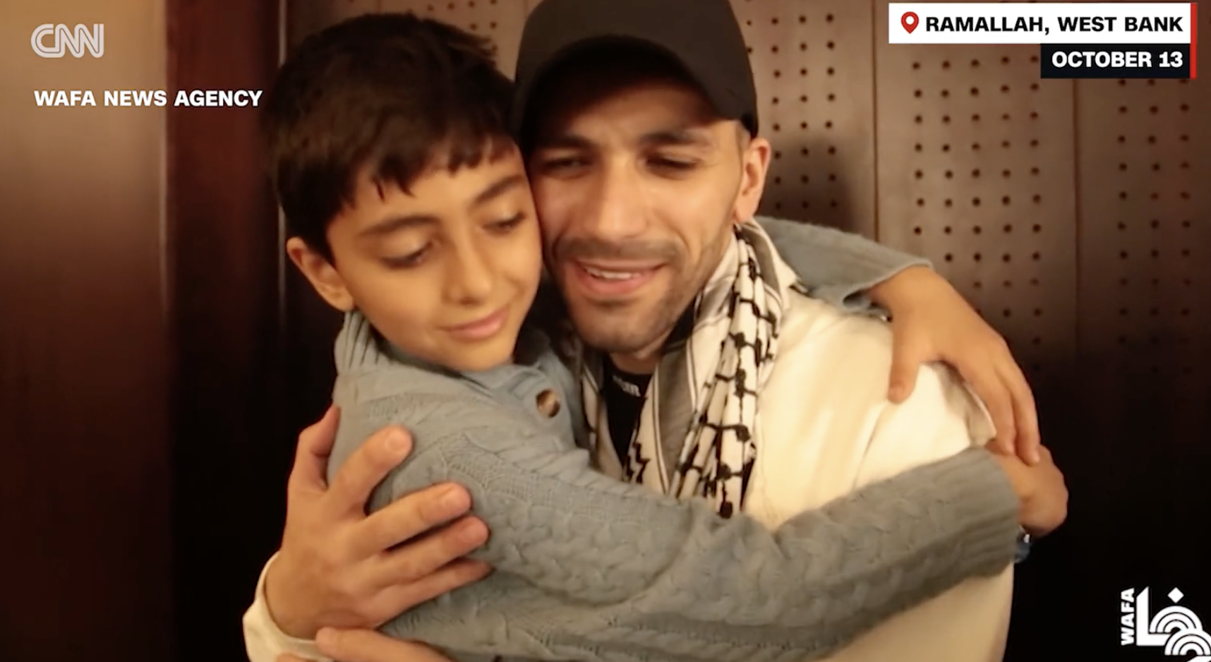 See emotional reunions as Palestinians released from Israeli prison reunite with their families