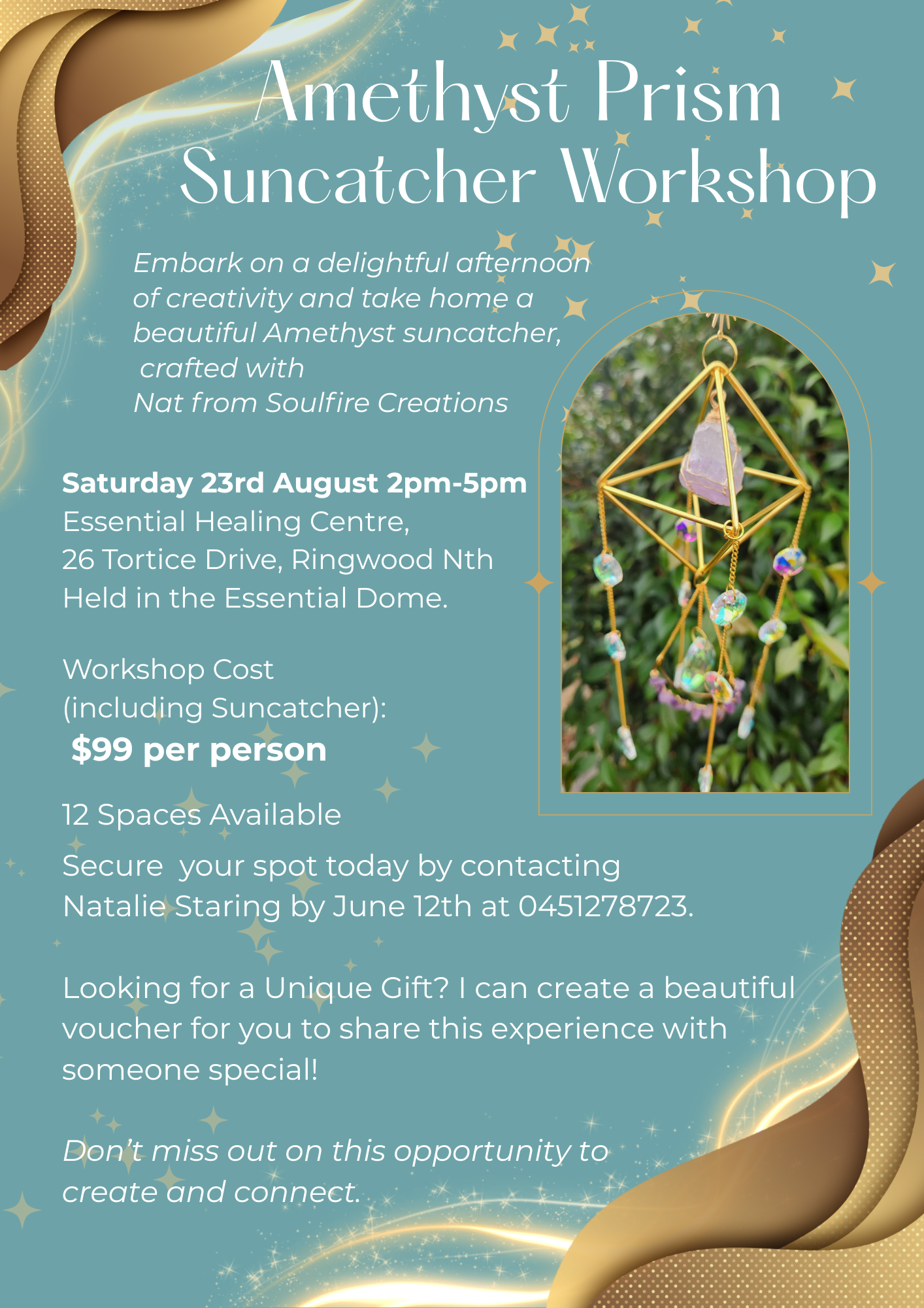 Amethyst Prism Suncatcher Workshop