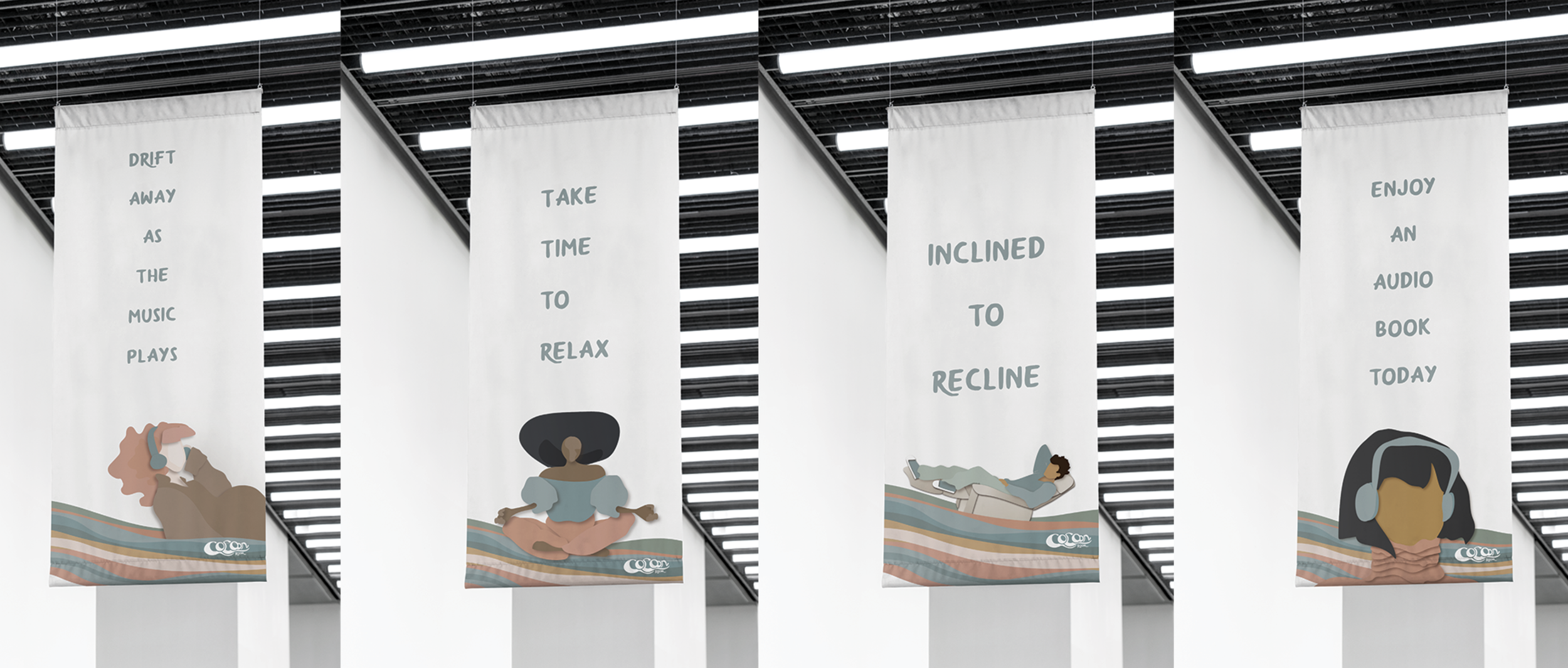 Cocoon Room banners