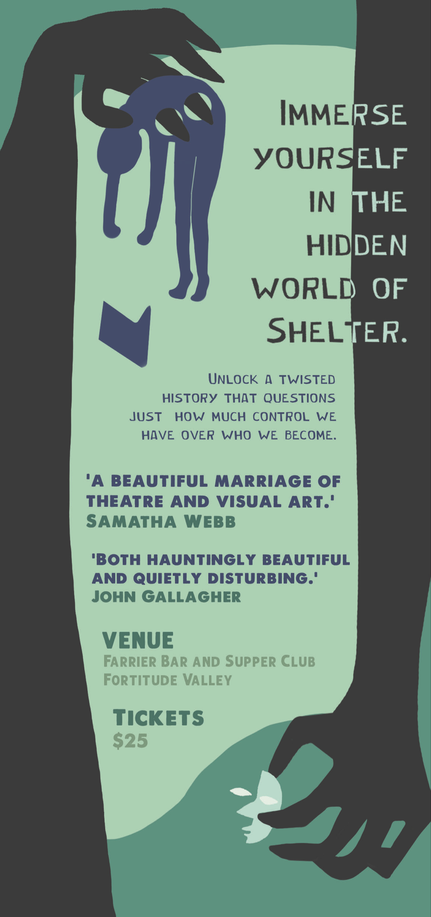 Shelter 2nd Run flyer: The draw Productions