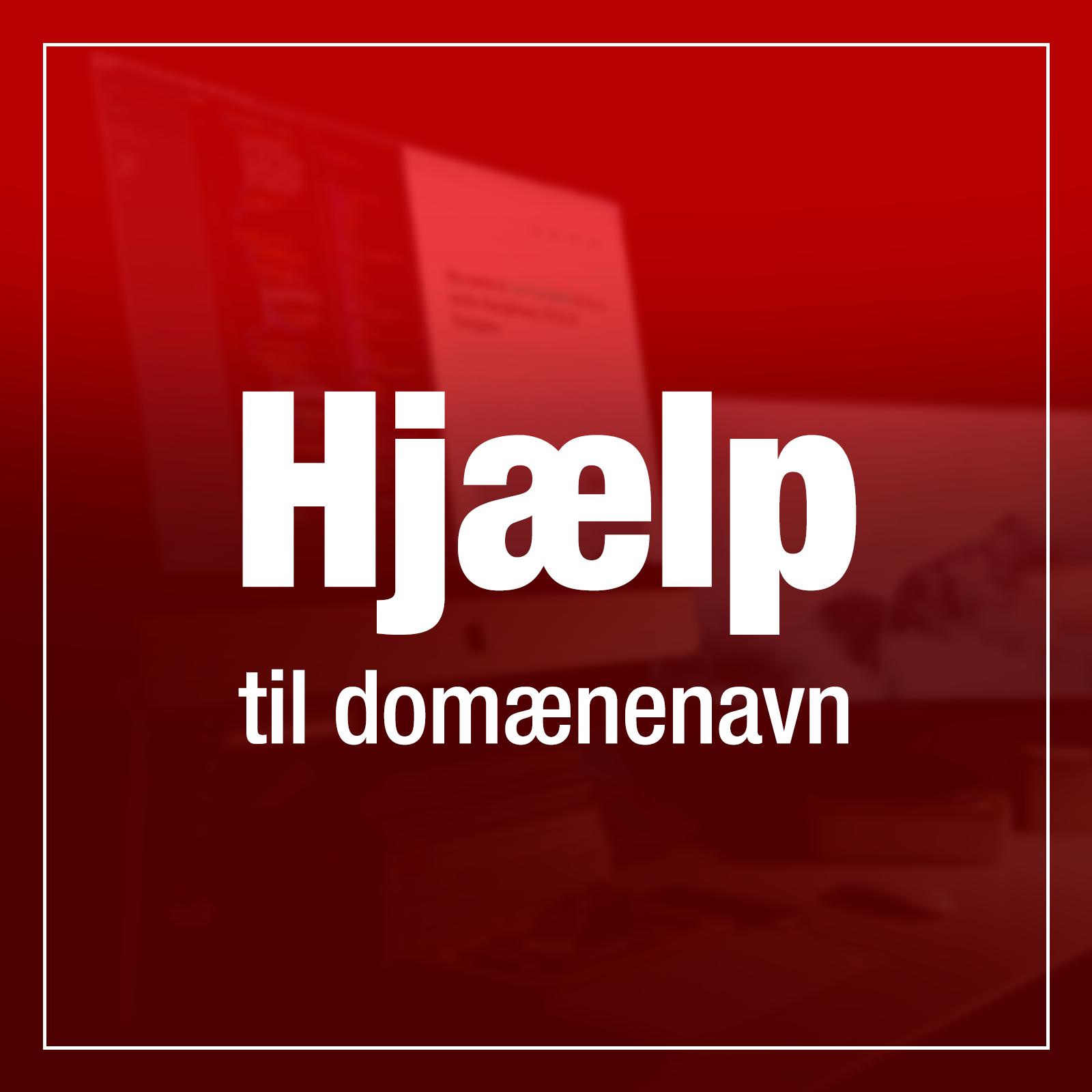 Hjælp til domænenavn