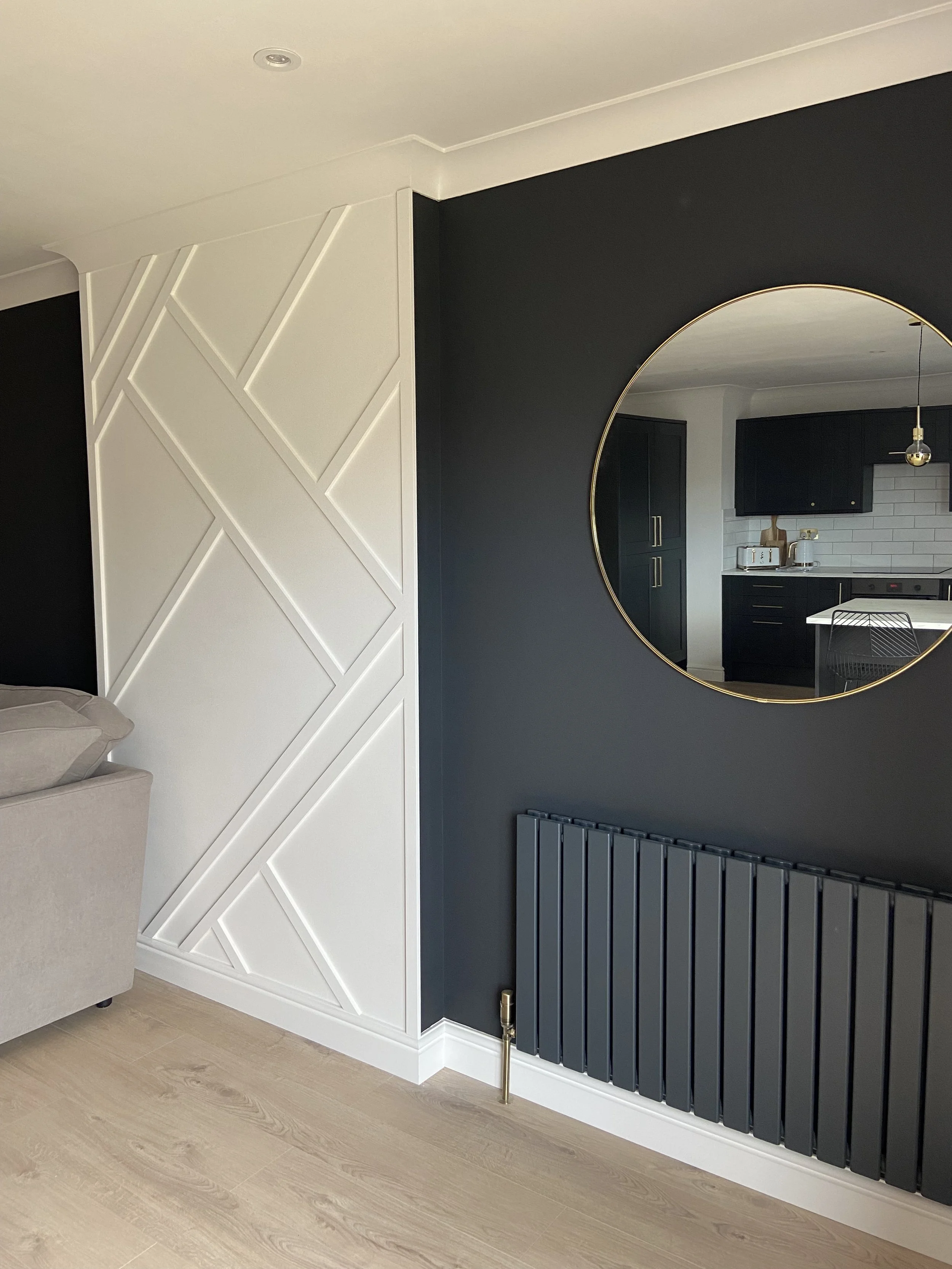 Wall panelling abstract