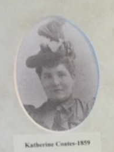 Catherine "Kitty" Coates, maiden name Powless, was a descendant of 1845 land claimant Peter Powless.