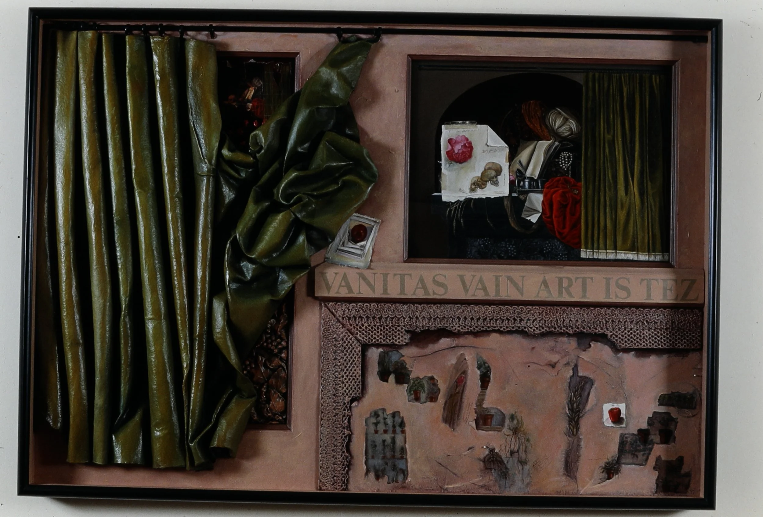 Studio Wall Series:  Vanitas Tableau, 1990, 46" x 65" x 4" 