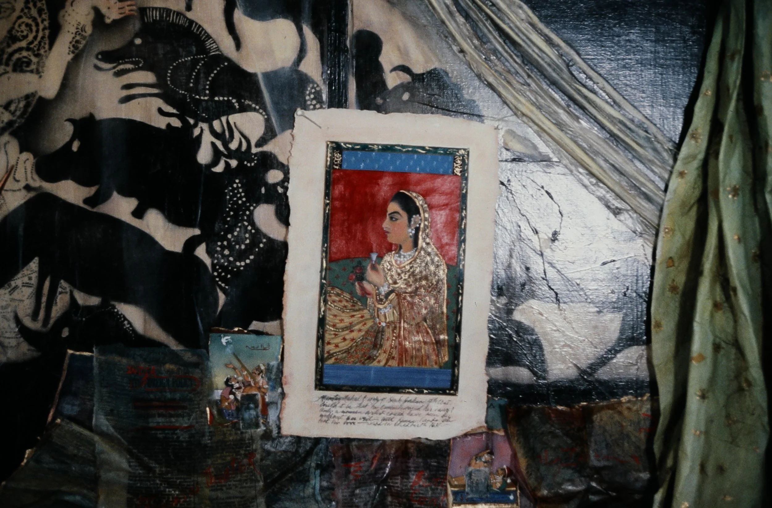 Detail from Studio Wall Series:  India Fragment, 1989-90