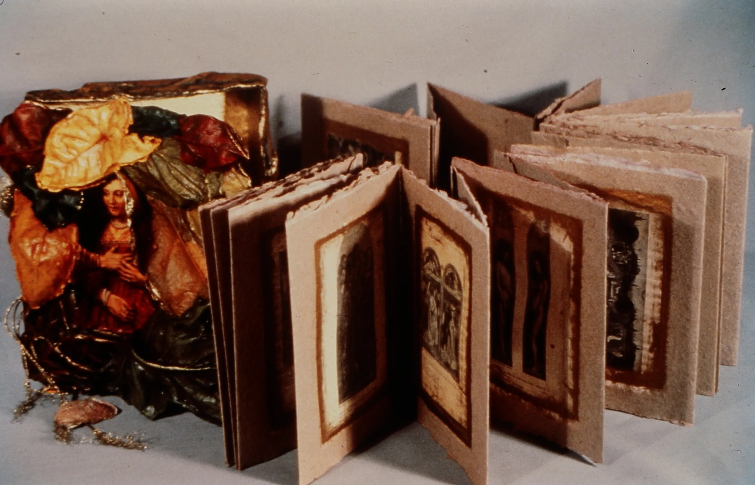 The Weight of Art History IX:  Rembrandt, 1987/88, Closed: 11” x 9” x 4”, Open:  120” long, 36 pages (18 doubles) 