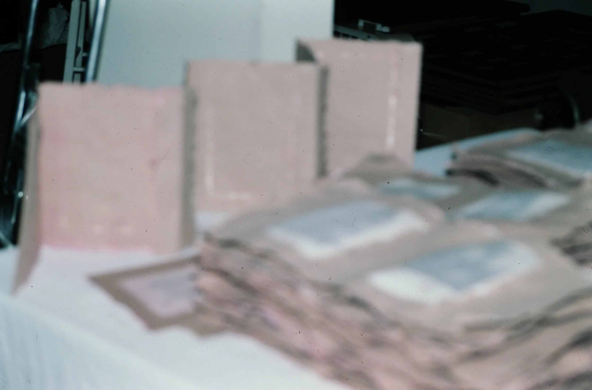 Detail from the making of The Weight of Art History