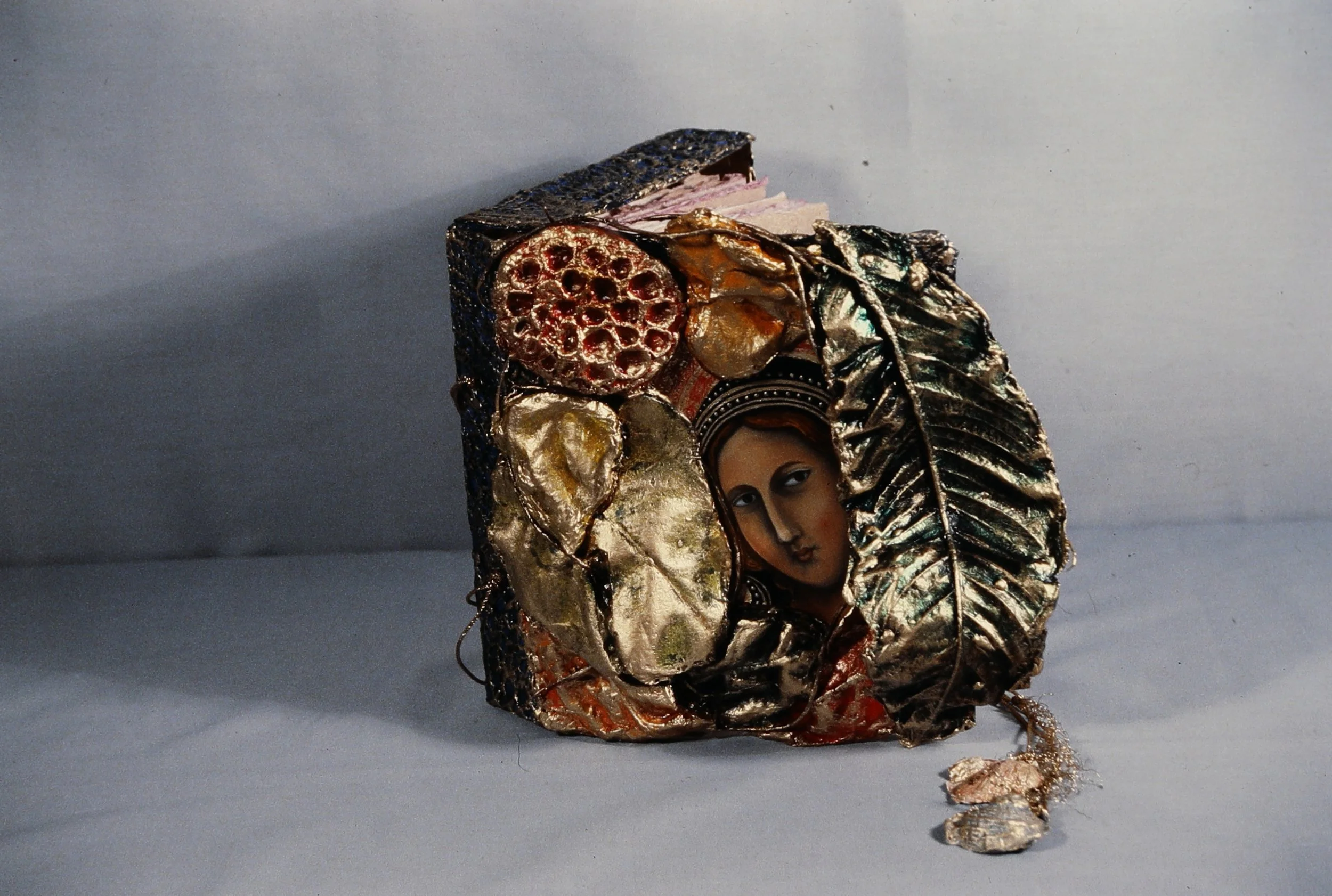 The Weight of Art History IV:  Vitale Da Bologna, 1987/88, Closed: 11" x 9" x 4", Open: 120" long, 36 pages (18 doubles) 