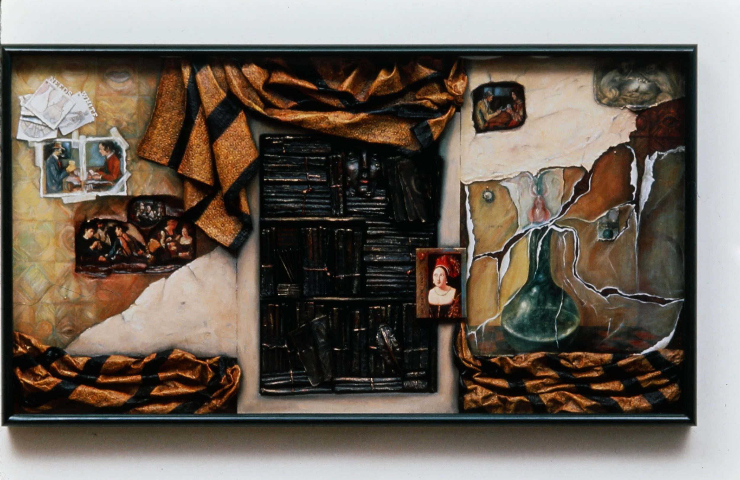 Studio Wall Series:  Dame of Chance, 1993, 38 x 68 x 5