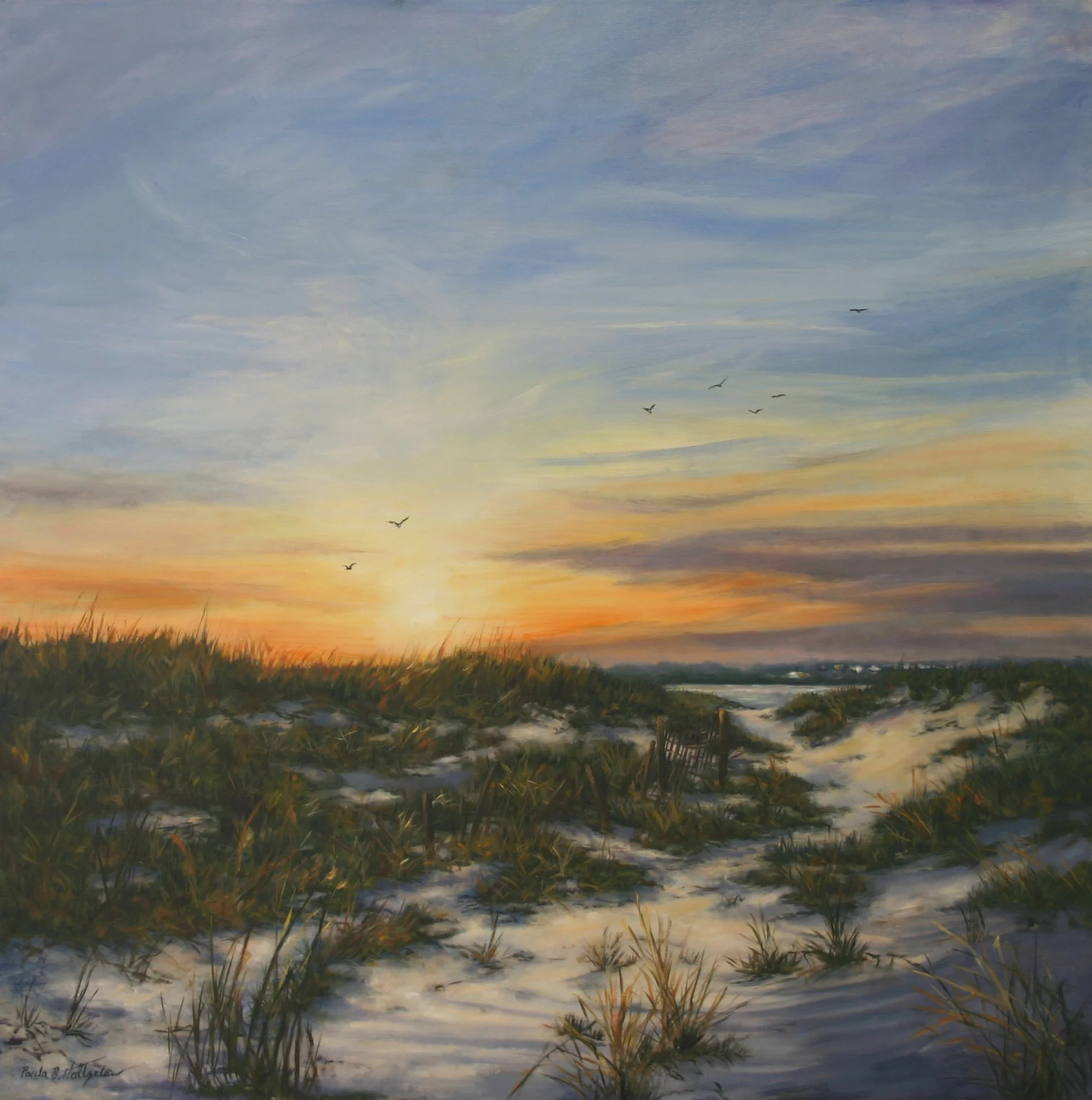 Sunset over the Dunes 45X45.jpg