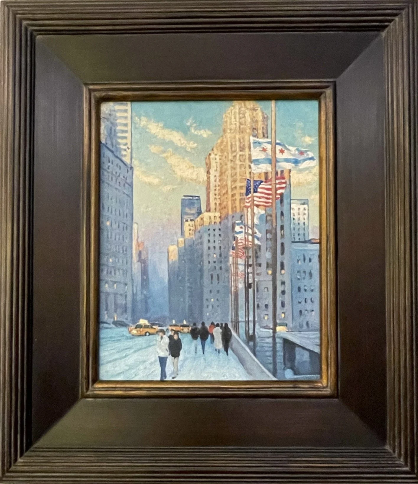 Budden, Michael Flags on Michigan Avenue 16X14.JPEG