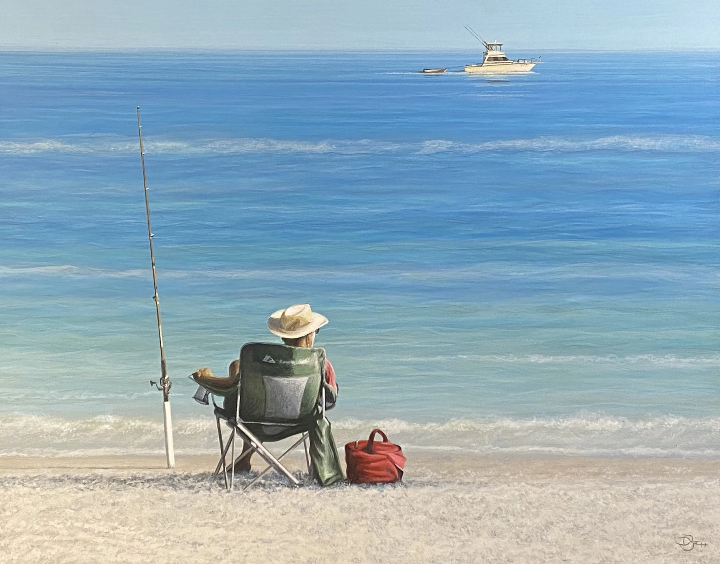 Soakin It In 17x20 framed - Del-Bourree Bach.jpg